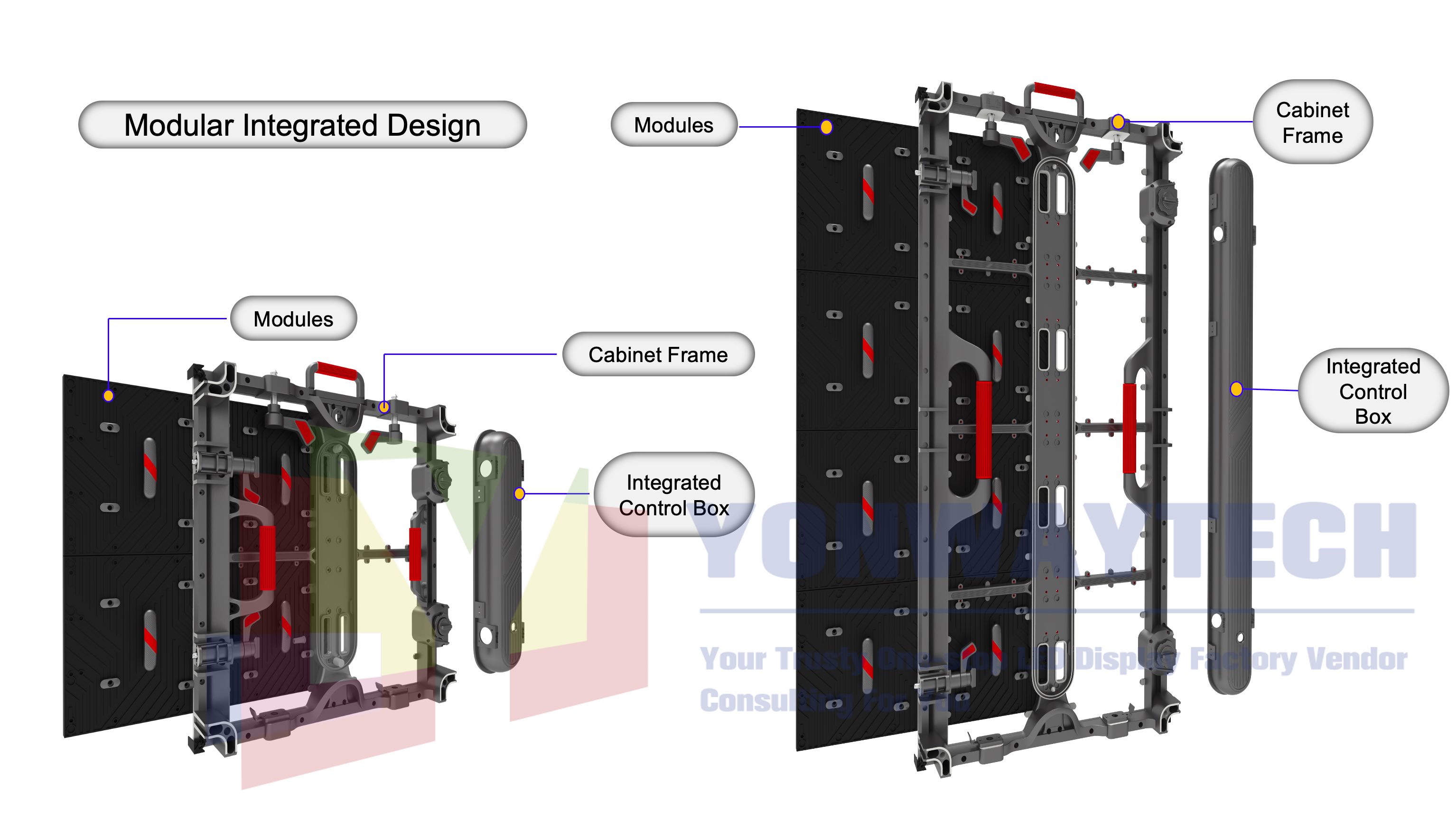 Detachable Event Led Display Elite Series P1.5 P1.9 P2.5 P2.6 P2.976 P3.91 P4.81 Indoor Outdoor