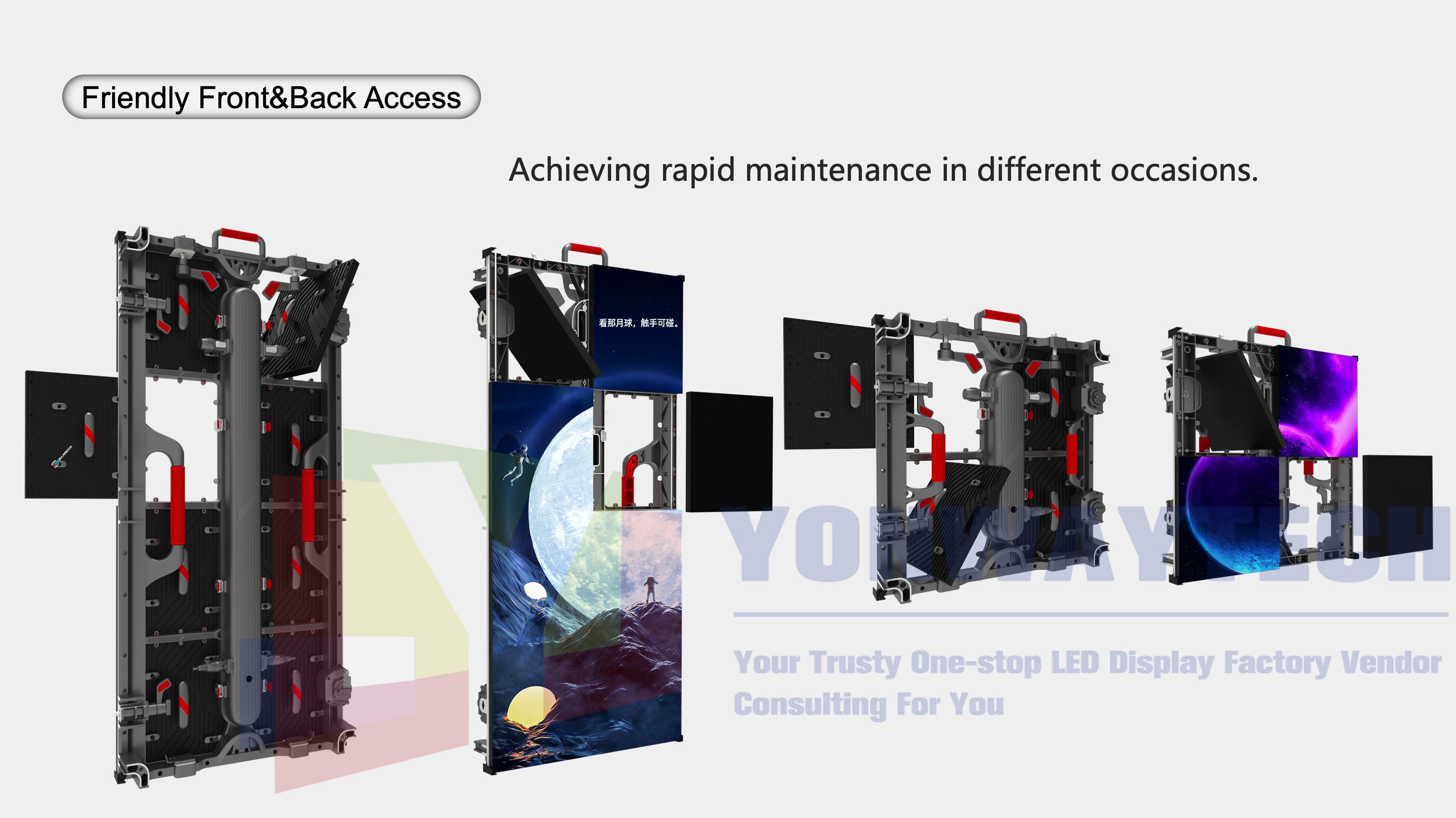 Front Back Service Event Led Display Elite Series P1.5 P1.9 P2.5 P2.6 P2.976 P3.91 P4.81 Indoor Outdoor