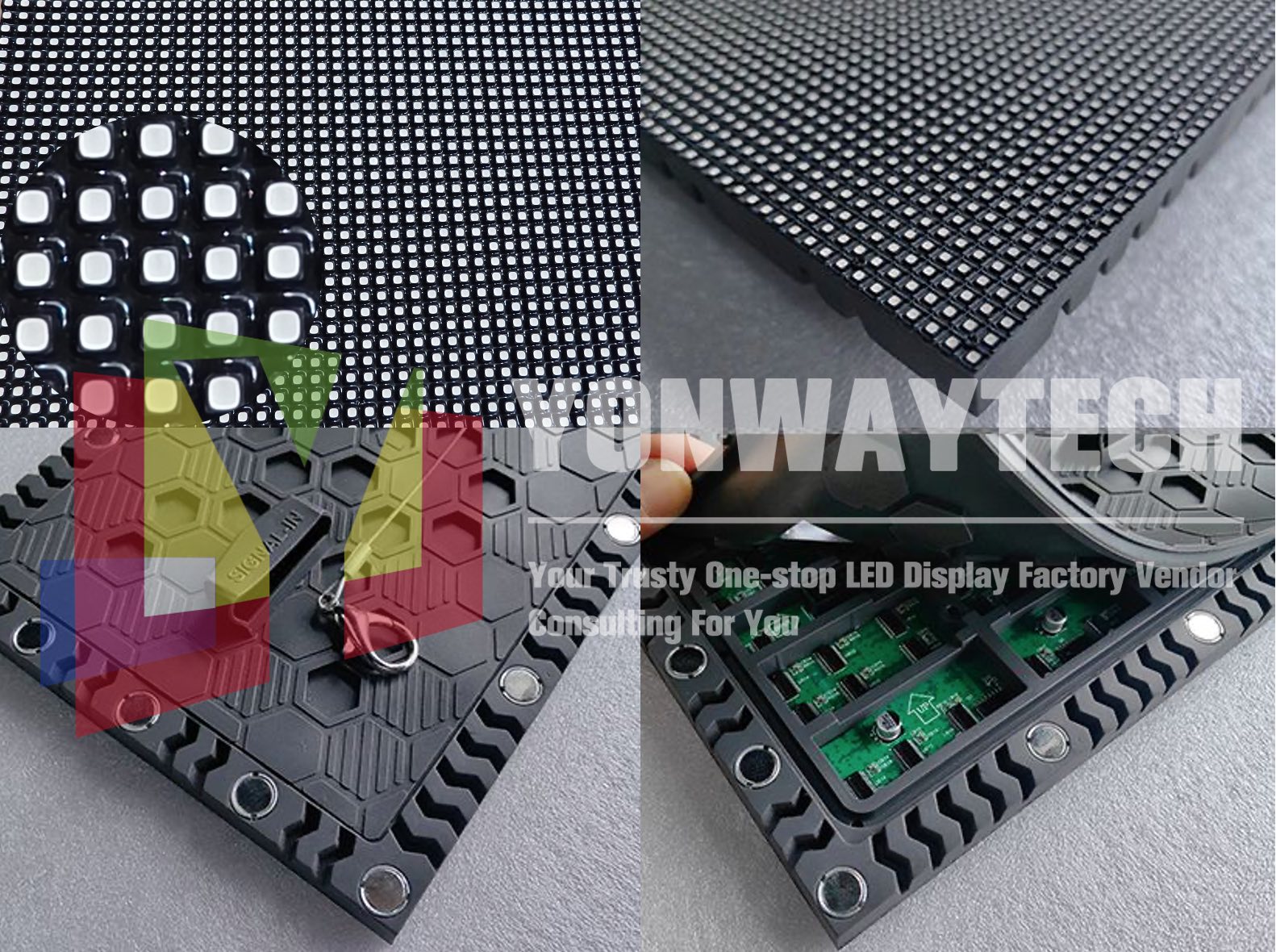 Outdoor P2.5 P3 P4 Flexible LED Display Creative Soft LED Modules